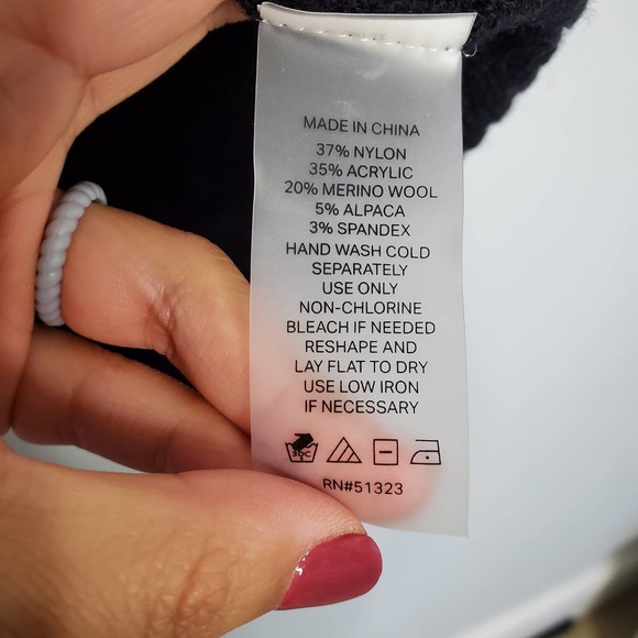 COURT & ROWE Black Kenmare Merino Wool Blend Grandpa Cardigan XS - Picture 4 of 6